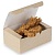 Коробка для наггетсов OSQ Fast Food Box S 115*75*45 мм крафт/белая 25 шт/упак  - фото
