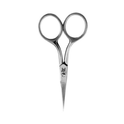 Ножницы Lei маникюрные, серия 105 (для ногт.пластины), прямые, серебро, заточенные 404012  - фото