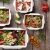 Контейнер бумажный OSQ OpSalad 400 145*96*45 мм с крышкой белый/крафт 50 шт/упак  - фото