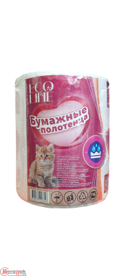 Полотенца бум. Ecoline XL 2-х сл 400 листов Белый - фото