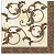 Салфетки бум.  Bouquet  33*33, 3сл 20шт "Мишель" (12)  - фото