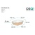 Контейнер бумажный OSQ OpSalad 400 145*96*45 мм с крышкой белый/крафт 50 шт/упак  - фото