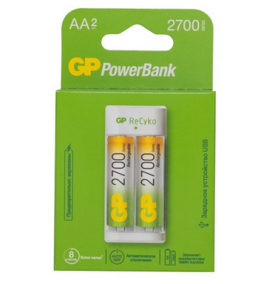 Зарядное устройство USB GP E211-2CRB1,2сл. (12)  - фото