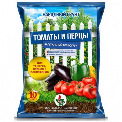Грунт 10л Томаты и перцы "Народный грунт", арт. 00013721  - фото