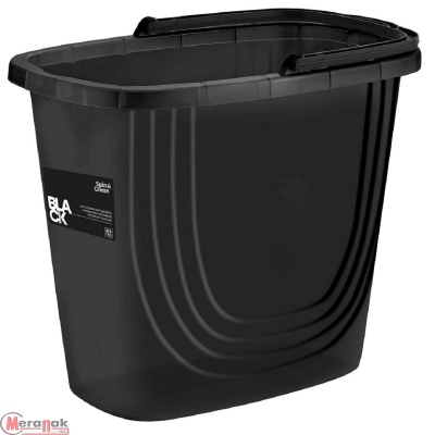 Ведро 10л  прямоугольное Spin&Clean Black, SC111710621 Черный - фото