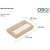 Контейнер бумажный с окном OSQ Tabox Pro 1000 930 мл 195*120*40 мм крафт/белый 25 шт/упак  - фото