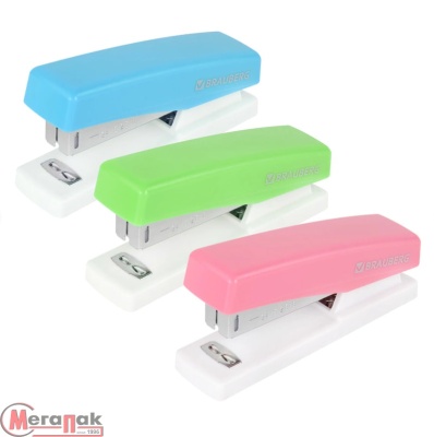 Степлер №24/6, 26/6 BRAUBERG "STYLE", до 25 листов, микс, 272748 (12) Микс - фото