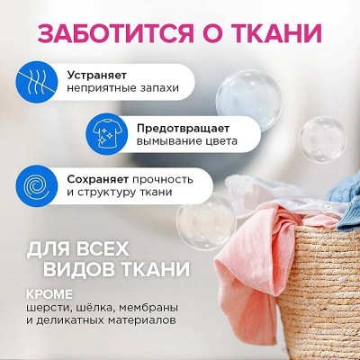 Средство для стирки белья Универсальное жидкое "Synergetic" 1,0л, арт. 109100/8, 109506  - фото