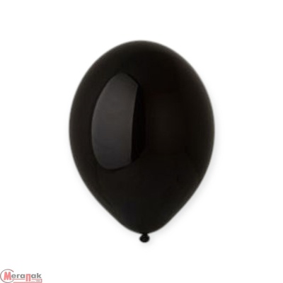 Шар латексный BELBAL (14''/36см) В 105/025 Пастель Экстра Black 1 шт (1) Черный - фото