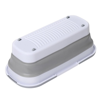 Ведро для уборки складное, 17 л, 55*25*20 см, дно 45*15 см, 9873223 Серый - фото