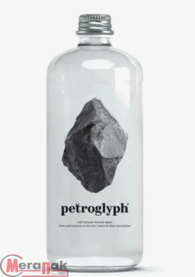 Вода минер природ. столовая питьевая негаз. ТМ "PETROGLYPH" ("ПЕТРОГЛИФ") 0,75 л. 00-00001076 (1/12) Прозрачный - фото