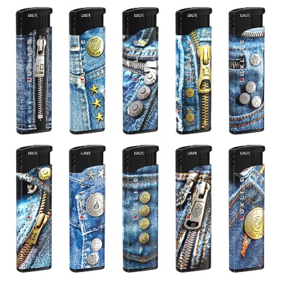 Зажигалка турбо XHD 90 TWP JEANS, 14235 (50)  - фото
