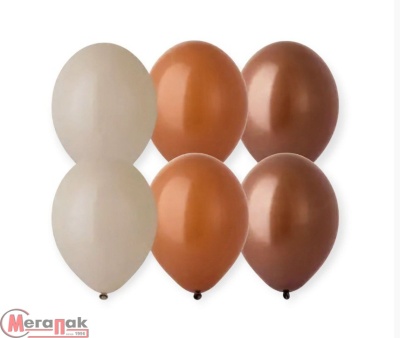 Шар латексный BELBAL (14''/36см) В 105 Пастель ассорти Кофейное 1шт Кофе с молоком - фото