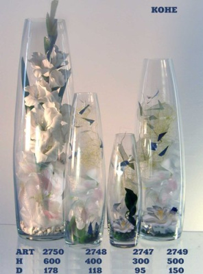 Ваза CONE - 30, арт. 2747 Прозрачный - фото