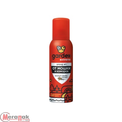 Аэрозоль от мошки и комаров Gardex Extreme 100 мл, 0151  - фото