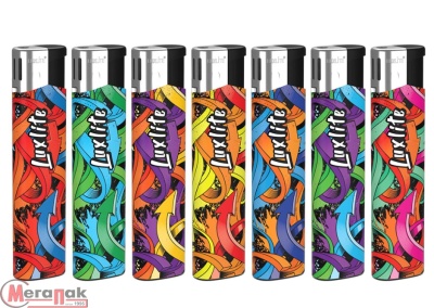 Зажигалка пьезо с нажимным механизмом RFP 39-R COLOR ARROWS, SKULLS, JUICY, 13850, 13854, 13852 (50) Микс - фото